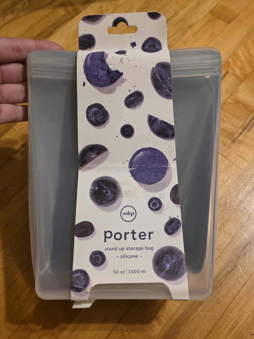 w&p Porter Silicone Stand-Up Storage Bag - Gray